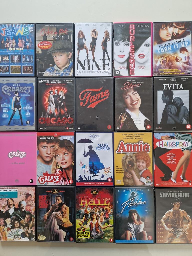 Musical DVD Pakket, Cd's en Dvd's, Verzenden, Zo goed als nieuw, Muziek en Concerten