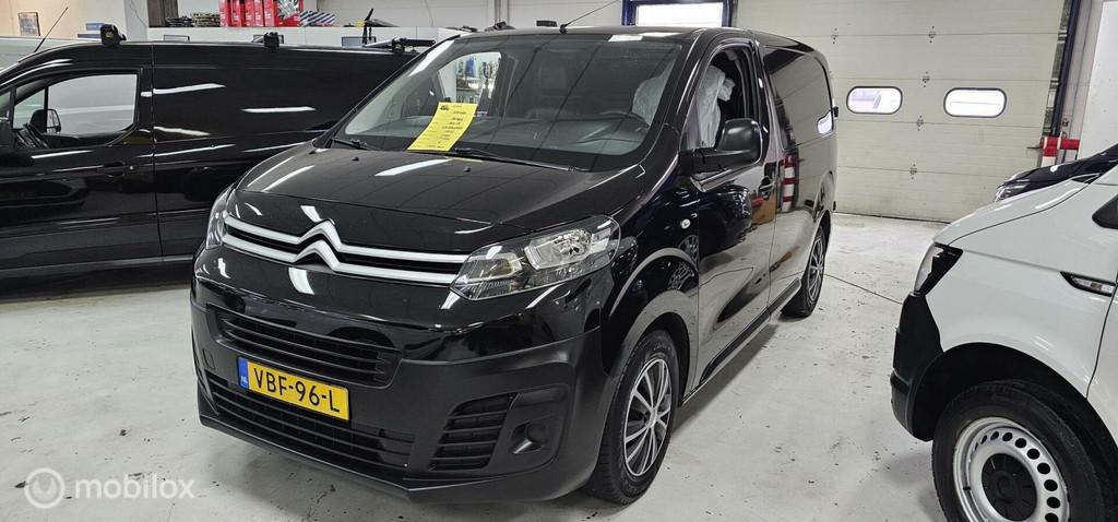 Citroen Jumpy 1.6 BlueHDI Airco Cruise Radio 3pers Euro 6, Auto's, Euro 6, Citroën, Zwart, Origineel Nederlands