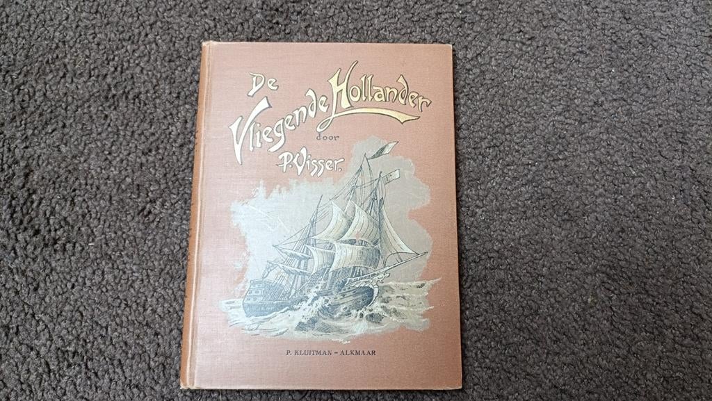 De Vliegende Hollander, Visser,Kluitman, 4 gekleurde prenten, Ophalen of Verzenden, Gelezen, P. Visser, Nederland