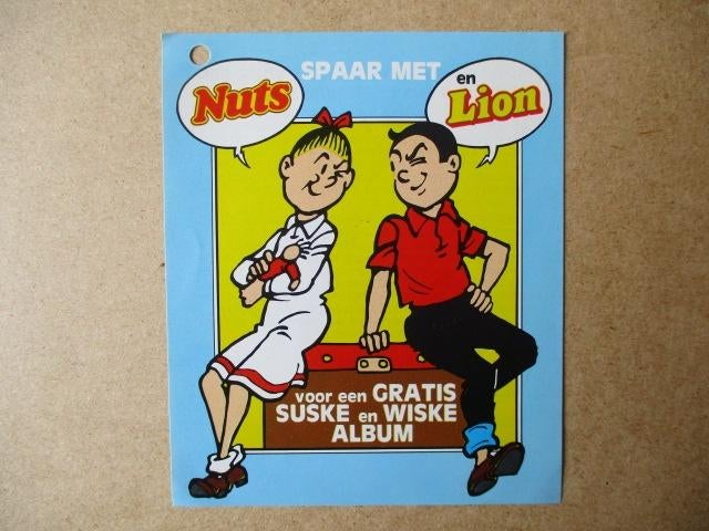 adv10368 suske en wiske nuts flyer, Ophalen, Suske en Wiske, Gebruikt, Overige typen
