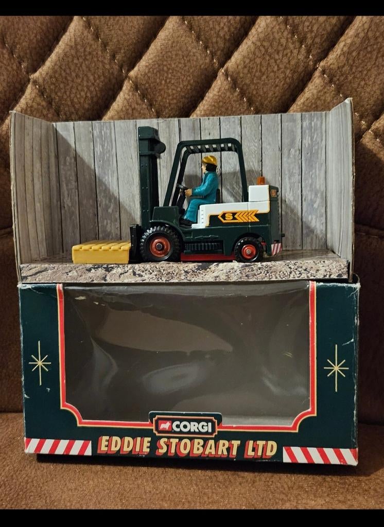 Corgi Classics limited edition forklift Eddie Stobart  ovp, Hobby en Vrije tijd, Modelauto's | 1:43, Zo goed als nieuw, Overige typen