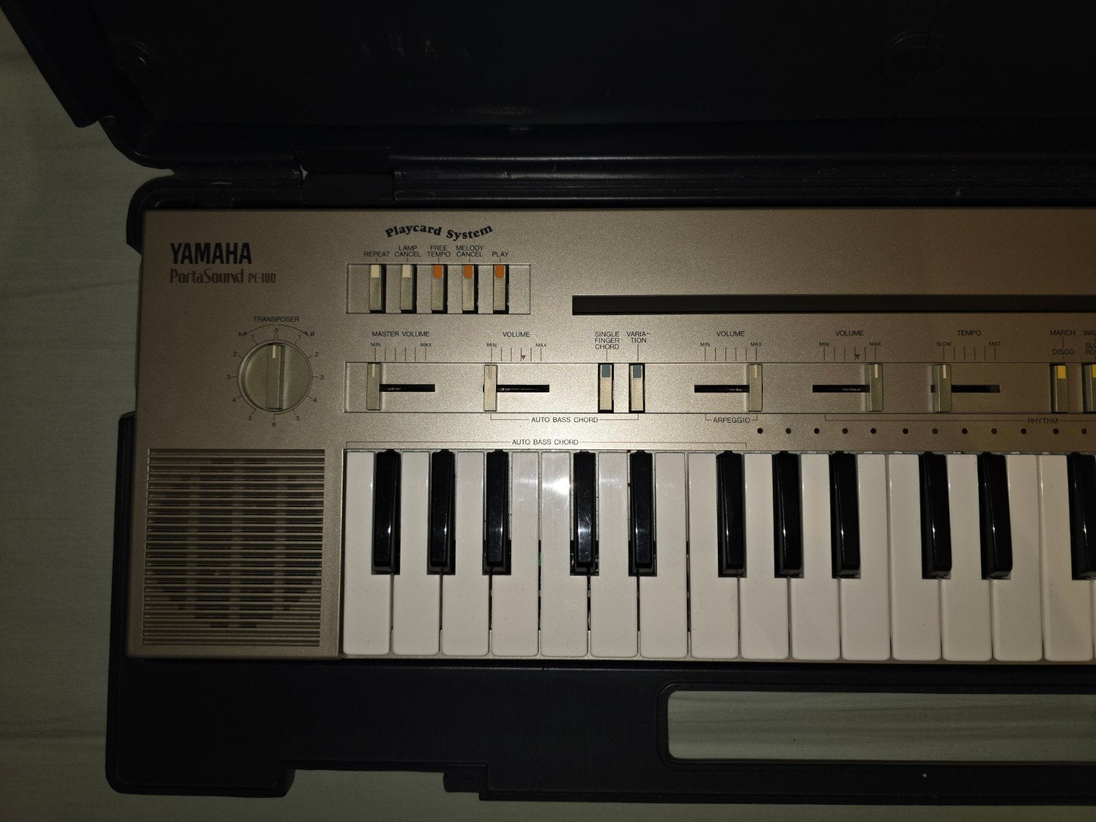 Yamaha PortaSound PC-100 Keyboard Playcard System, Ophalen, Gebruikt, 61 toetsen, Yamaha