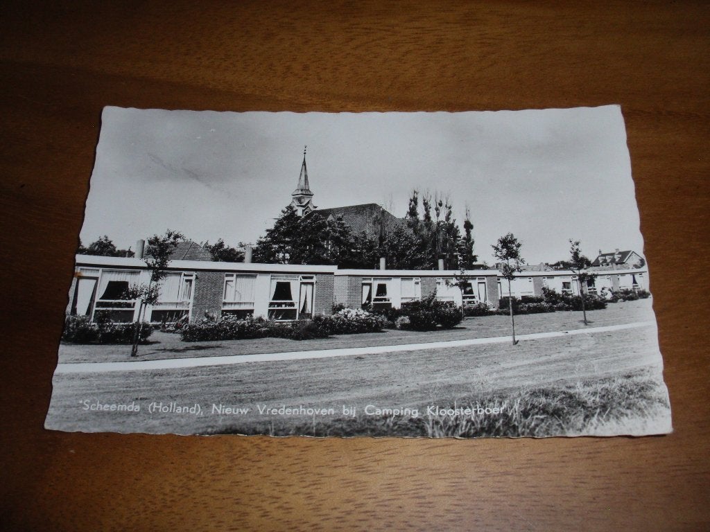 Scheemda Nieuw Vredenhoven bij Camping Kloosterboer Kerk, Verzenden, 1960 tot 1980, Gelopen, Groningen
