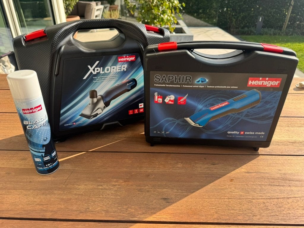 Complete professionele Heiniger scheerset voor paarden zgan, Ophalen, Zo goed als nieuw, Dressuur