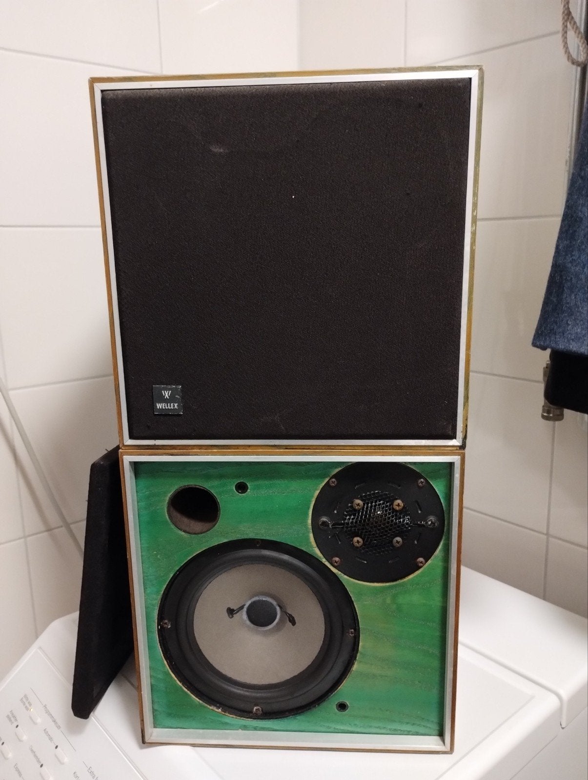 vintage Wellex K1102 luidsprekers met seas opbouw, Audio, Tv en Foto, Luidsprekers, Ophalen of Verzenden