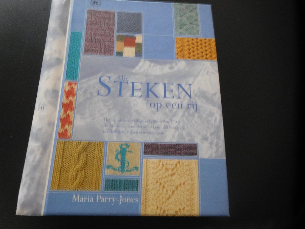 breien alle steken op een rij = Maria Parry Jones = breiboek, Ophalen, Zo goed als nieuw, Breien, Patroon of Boek