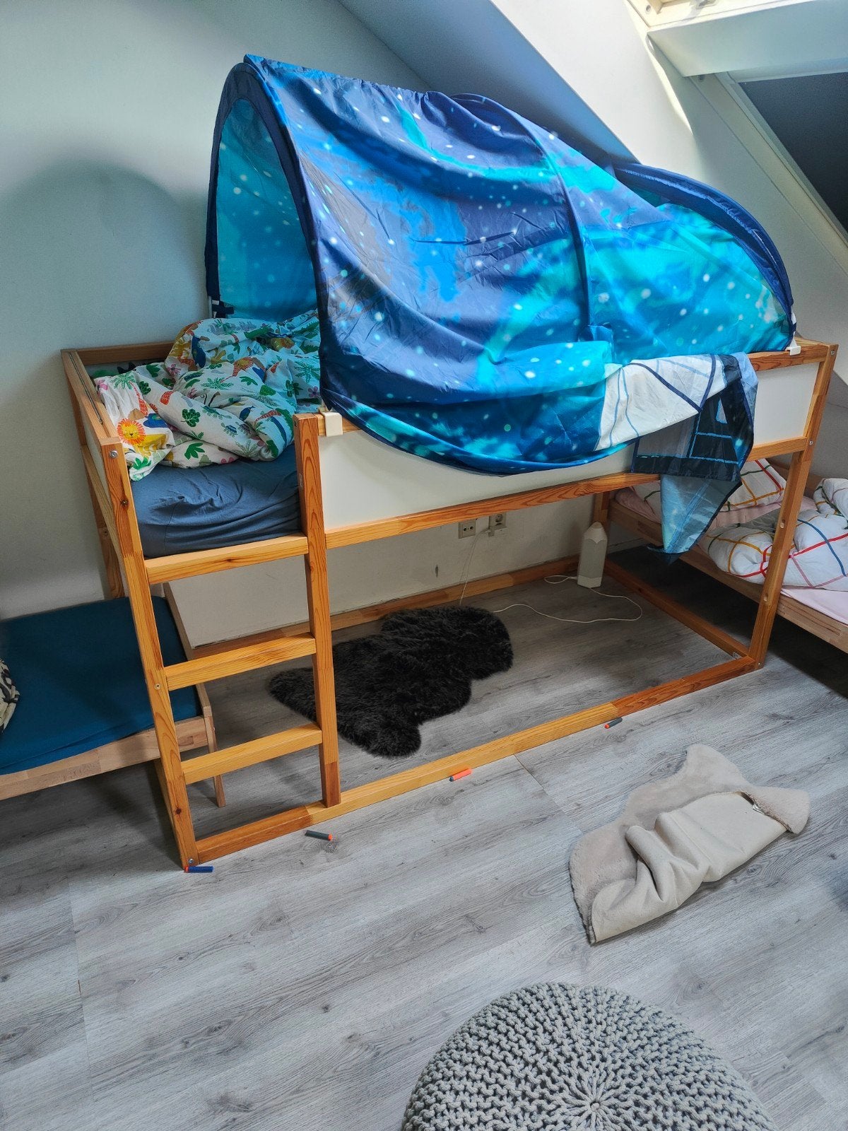 Nieuwe IKEA hoogslaper met tent, Ophalen of Verzenden, Zo goed als nieuw, Eenpersoons, Hoogslaper