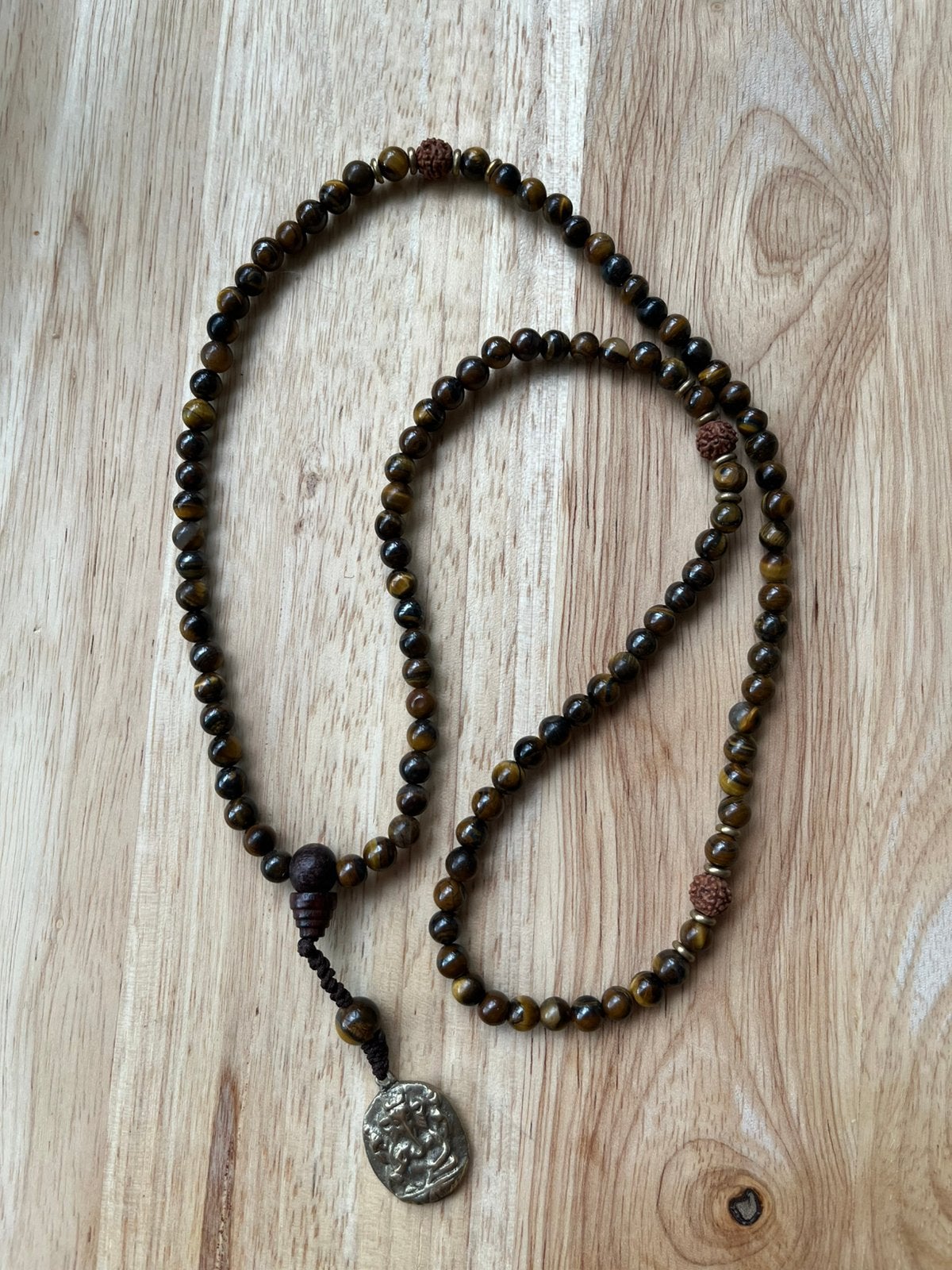 Ketting van tijgeroog, Ophalen of Verzenden, Steen of Mineraal