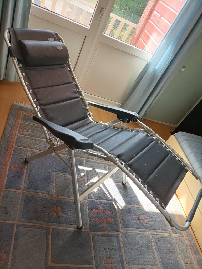 Ligstoel Crespo traploos instelbaar, Tuin en Terras, Ligbedden, Ophalen, Aluminium