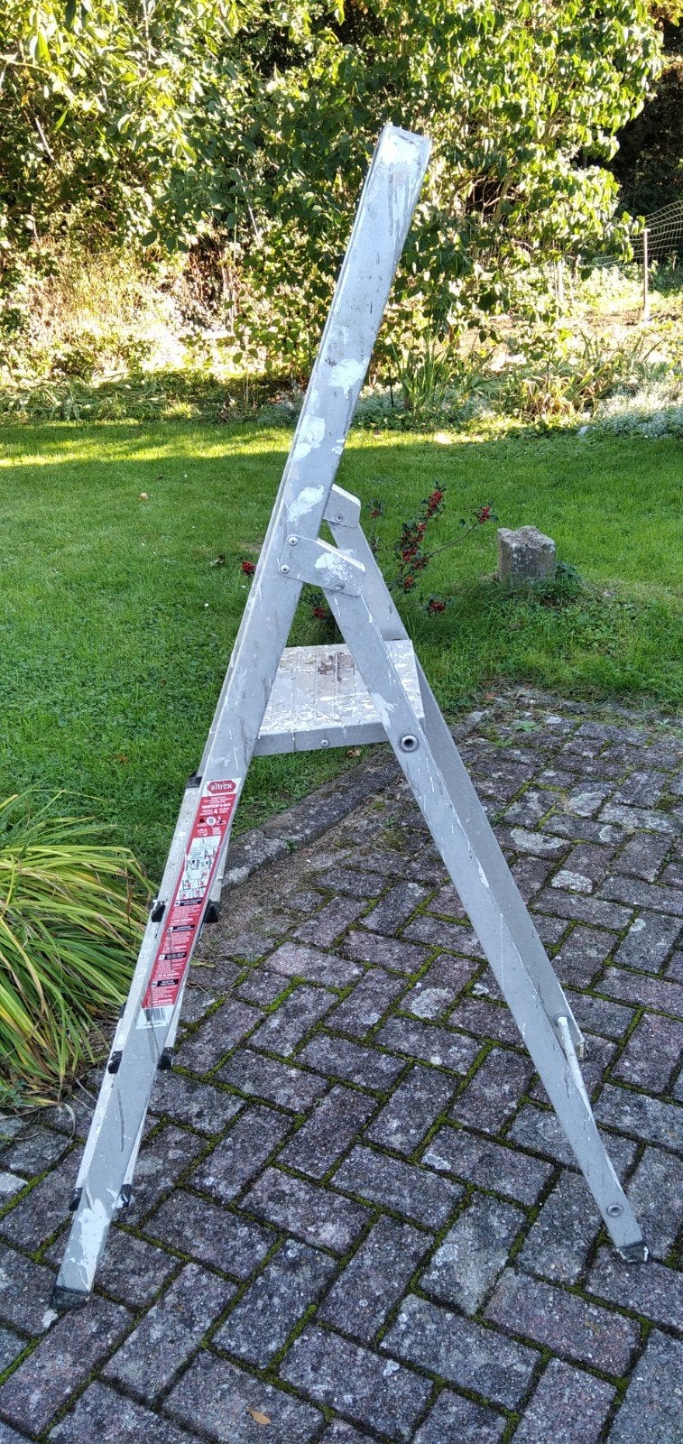 Altrex klustrap, 3 treden + plateau, Ophalen, Gebruikt, Trap, Opvouwbaar of Inschuifbaar