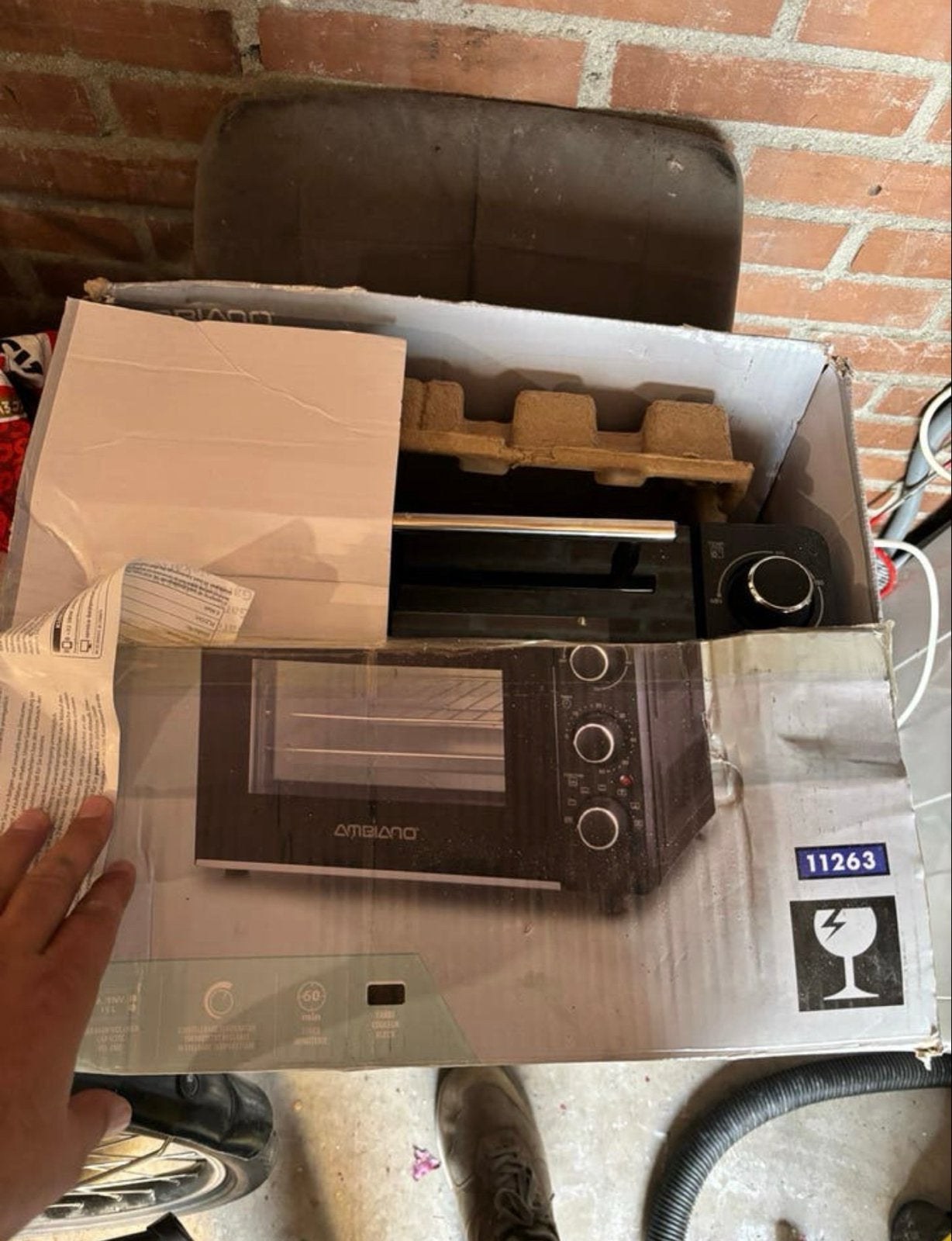 Ambiano mini-oven - Nieuwstaat, elektrisch defect, Witgoed en Apparatuur, Overige merken, Ophalen of Verzenden, Niet werkend, Vrijstaand