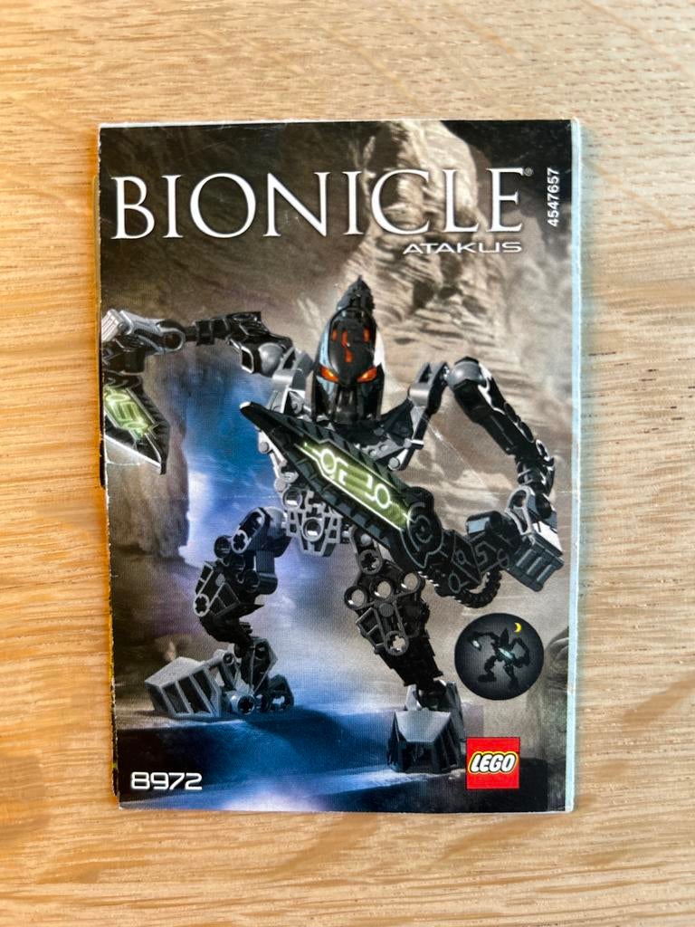 Lego Bionicle Atakus 8972 - Complete set met instructies, Bionicle, Lego, Ophalen of Verzenden, Zo goed als nieuw