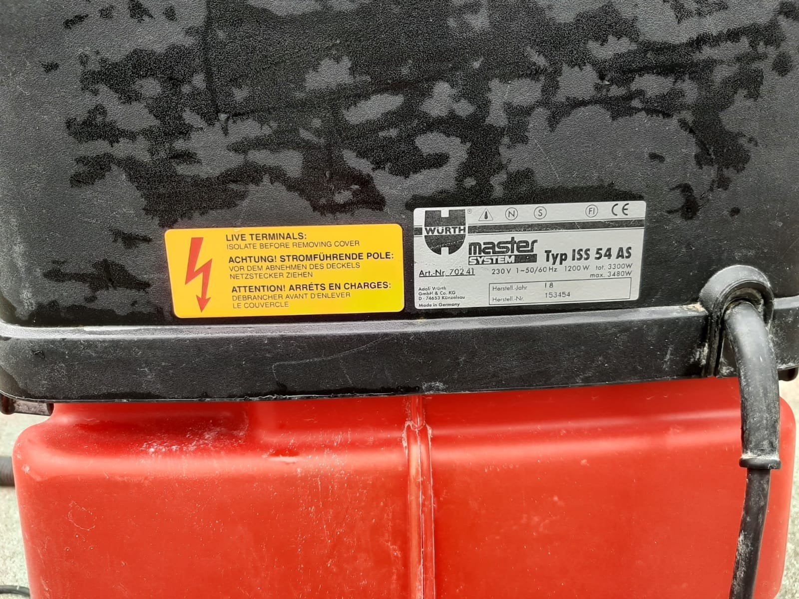 bouwstofzuiger Würth Master ISS 54 AS,, Ophalen of Verzenden, Gebruikt