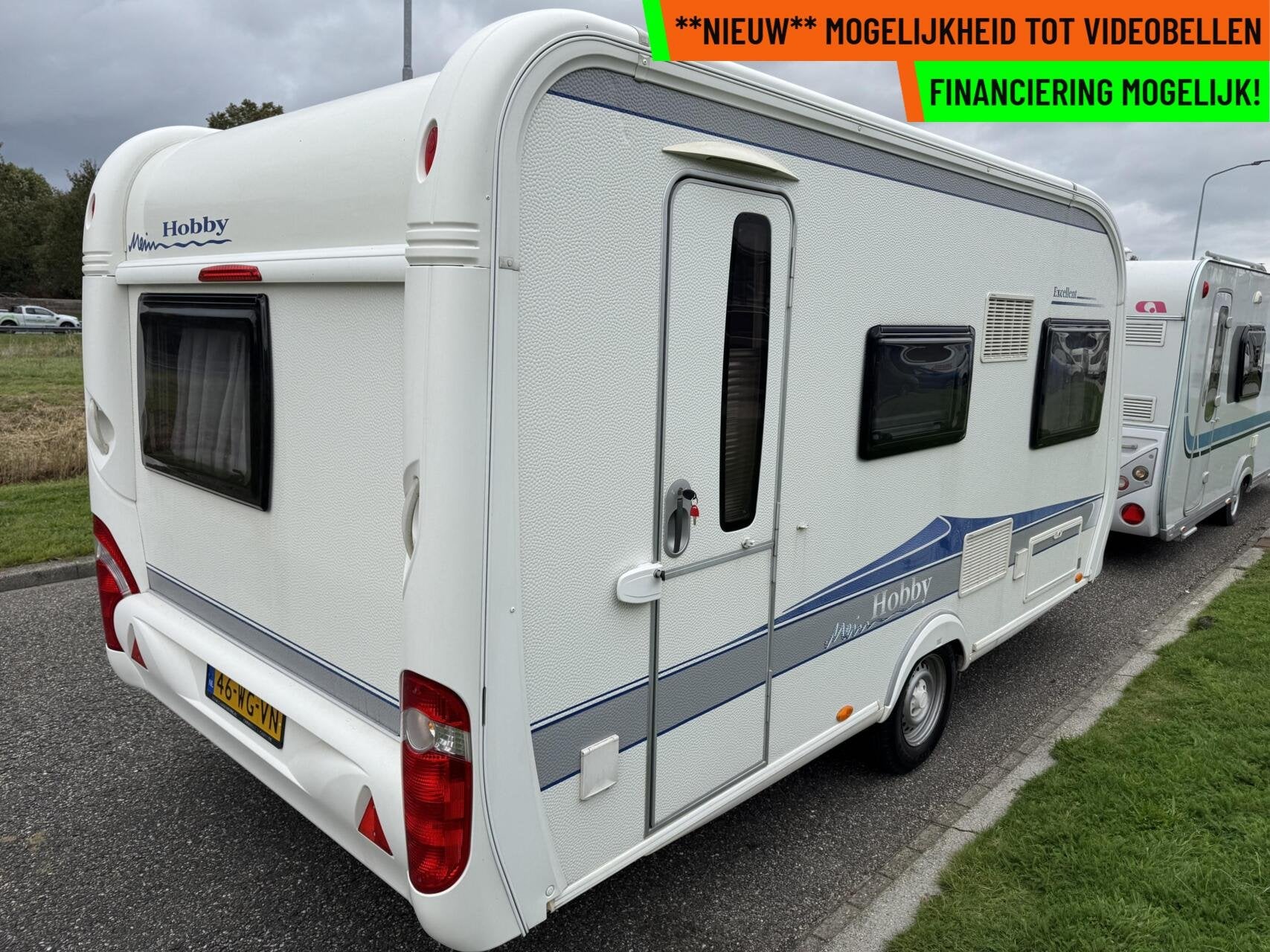 Hobby 440 SF EXCELLENT, DWARSBED, TREINZIT, MOVER, Hobby, Bedrijf, Hordeur, 6 tot 7 meter