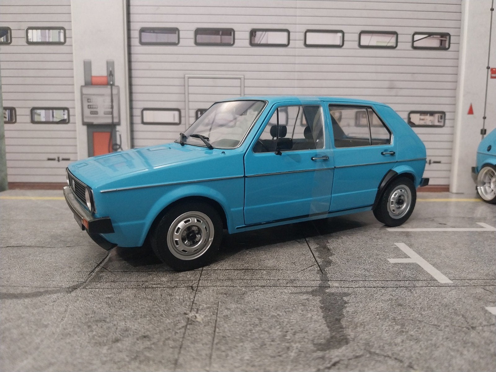 ZELDZAAM: Volkswagen golf mk1 miami blauw, Ophalen of Verzenden, Nieuw, Auto, Solido