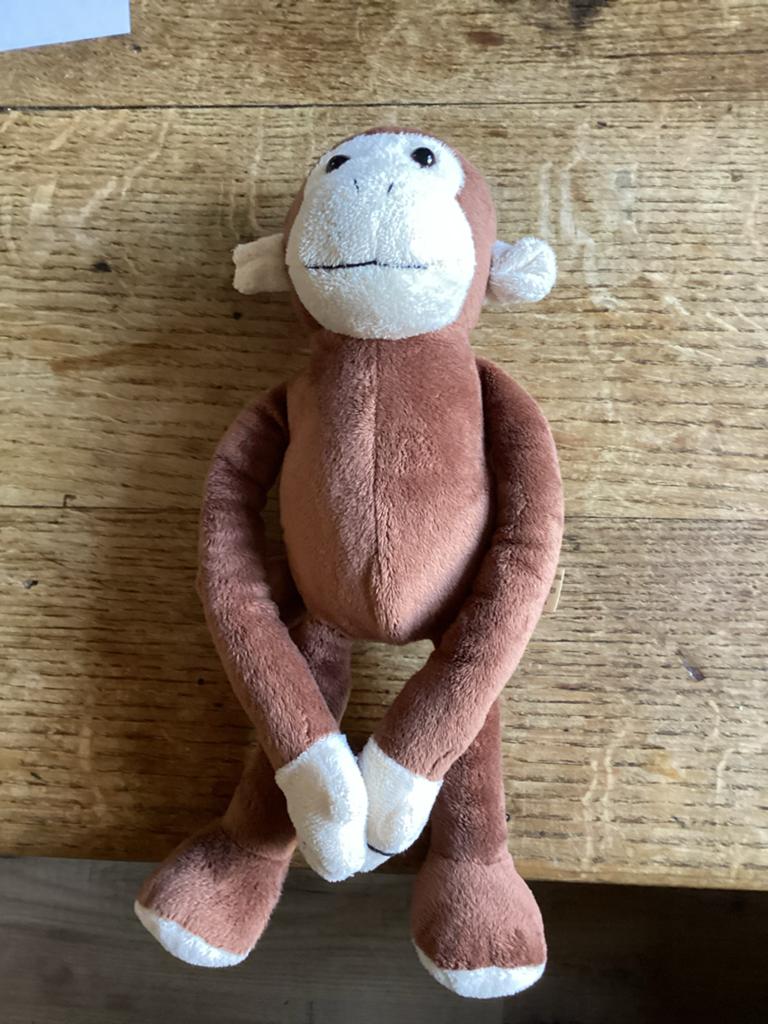 Leuke knuffel aap - Zacht en speels, Kinderen en Baby's, Speelgoed | Knuffels en Pluche, Gebruikt, Overige merken, Overige karakters