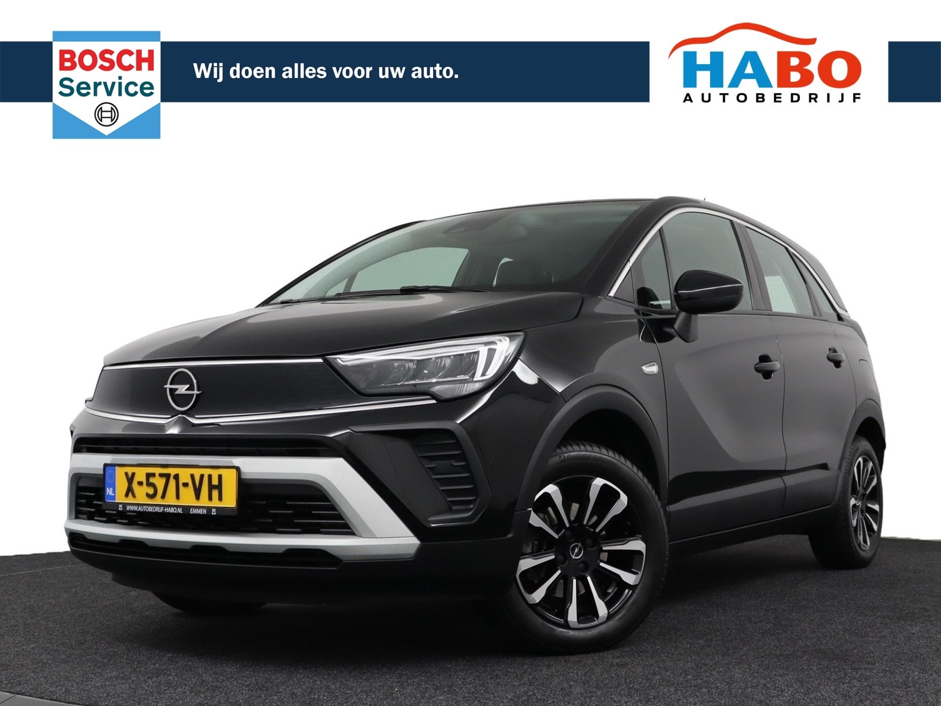 Opel Crossland 1.2 TURBO ELEGANCE AUTOMAAT 130PK ECC/CRUISE/, Automaat, 840 kg, Gebruikt, Leder en Stof