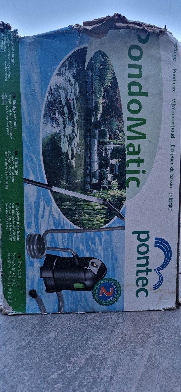 Pontec PondoMatic vijverstofzuiger, Tuin en Terras, Ophalen, Gebruikt