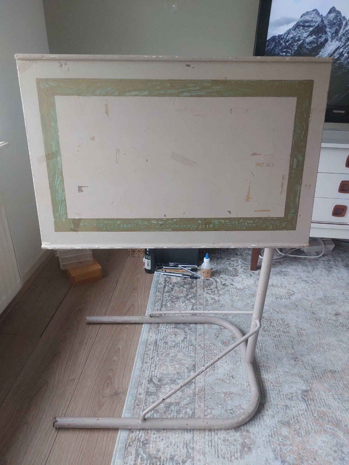 Vintage tekentafel, Ophalen