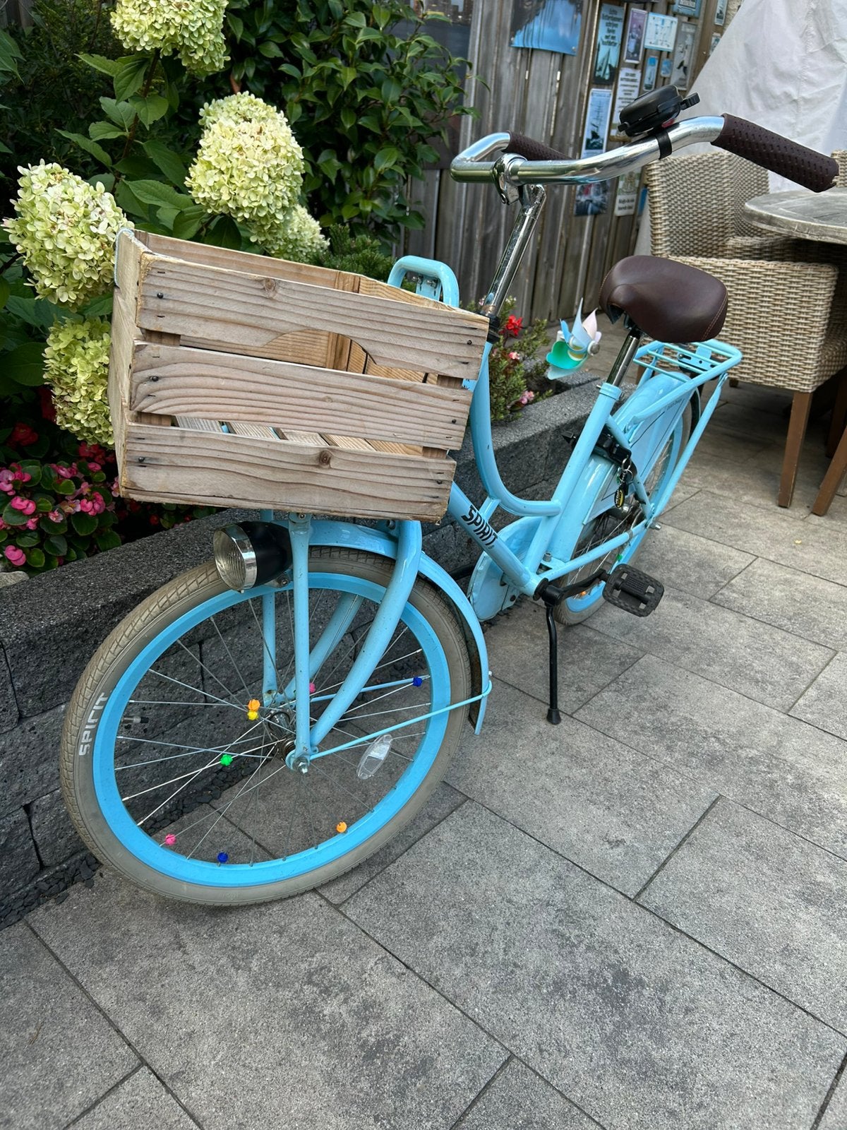 Stoere meisjes fiets spirit, Fietsen en Brommers, Ophalen, Terugtraprem, 22 inch, Gebruikt