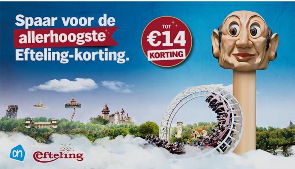 Efteling-korting AH, Tickets en Kaartjes, Drie personen of meer, Kortingskaart