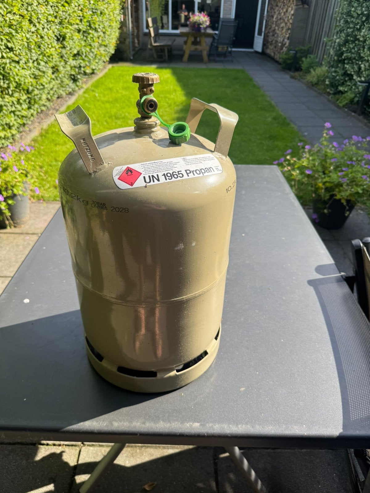 Te koop 2 gasflessen  10.2 kg en 6.2 kg, Ophalen, Gebruikt