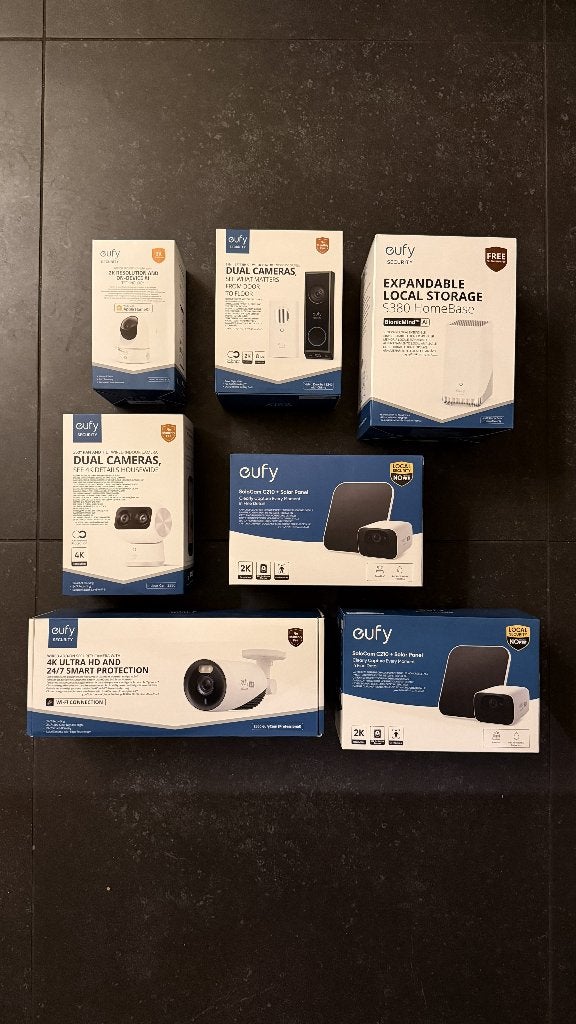 Eufy Camera Set - 1 jaar gebruikt, Ophalen, Zo goed als nieuw, Buitencamera