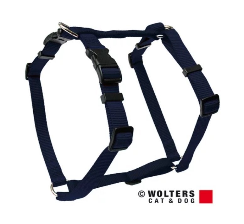 WOLTERS Basic Harnas Donkerblauw XL Borst 75-100 cm KOOPJE!, Ophalen of Verzenden, Nieuw, Hondentuig