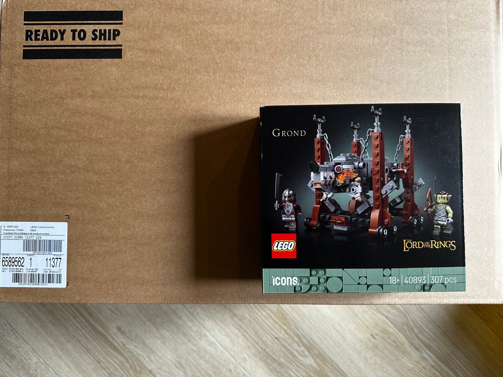 Lego 11377 Lord of the Rings: Minas Tirith + Grond gwp 40893, Ophalen of Verzenden, Nieuw
