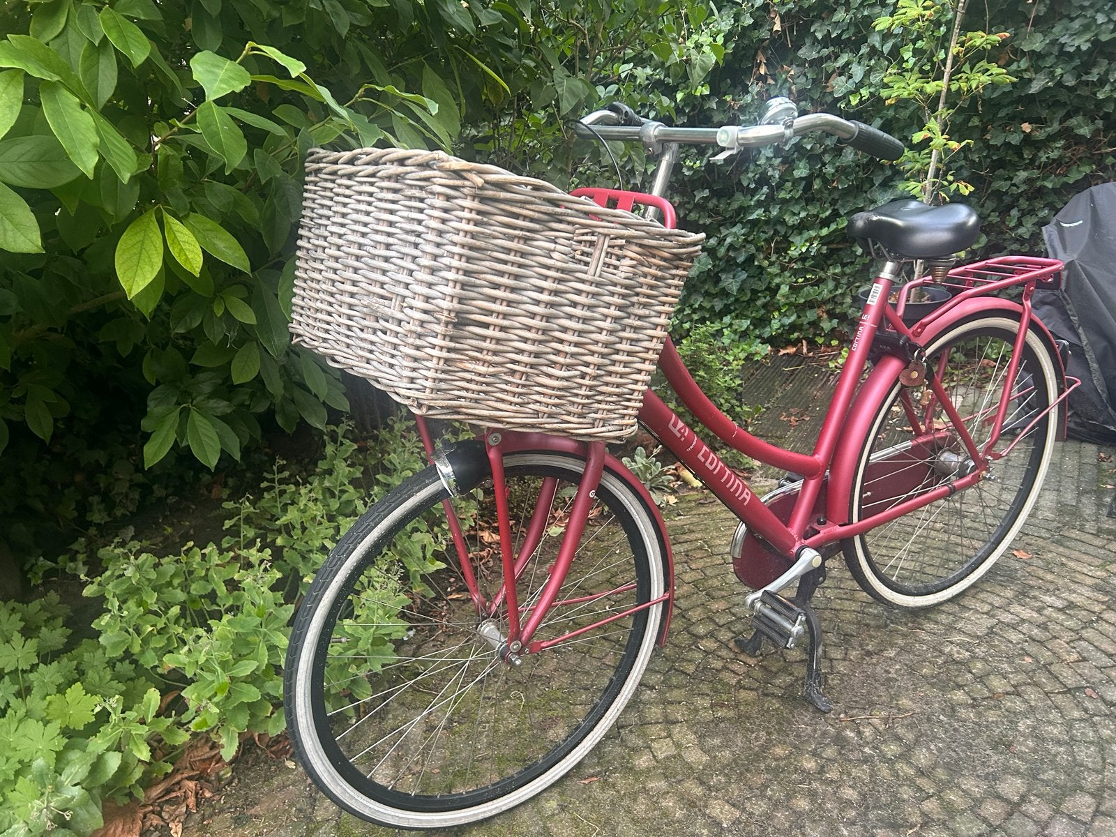 Cortina damesfiets 3 versnellingen en terugtraprem frame 57, Terugtraprem, Gebruikt, Versnellingen, 56 cm of meer