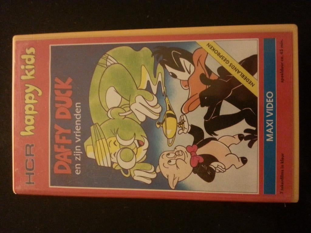 Daffy Duck VHS - Looney Tunes Klassieker, Cd's en Dvd's, VHS | Kinderen en Jeugd, Tekenfilm, Alle leeftijden, Ophalen of Verzenden