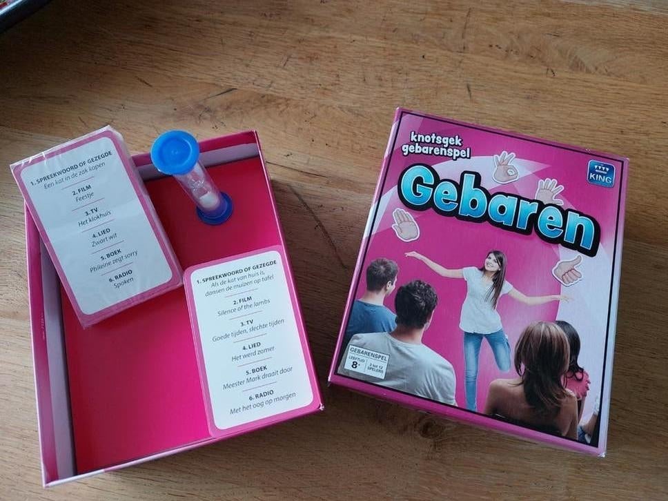 Het "Gebaren spel". 1x gespeeld., Drie of vier spelers, Ophalen, Zo goed als nieuw, King
