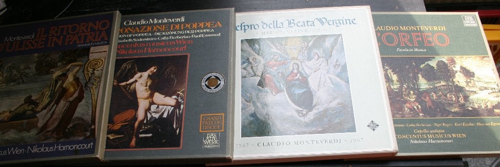 vier albums van Montiverdi, Boxset, Gebruikt, Overige componisten, Opera of Operette