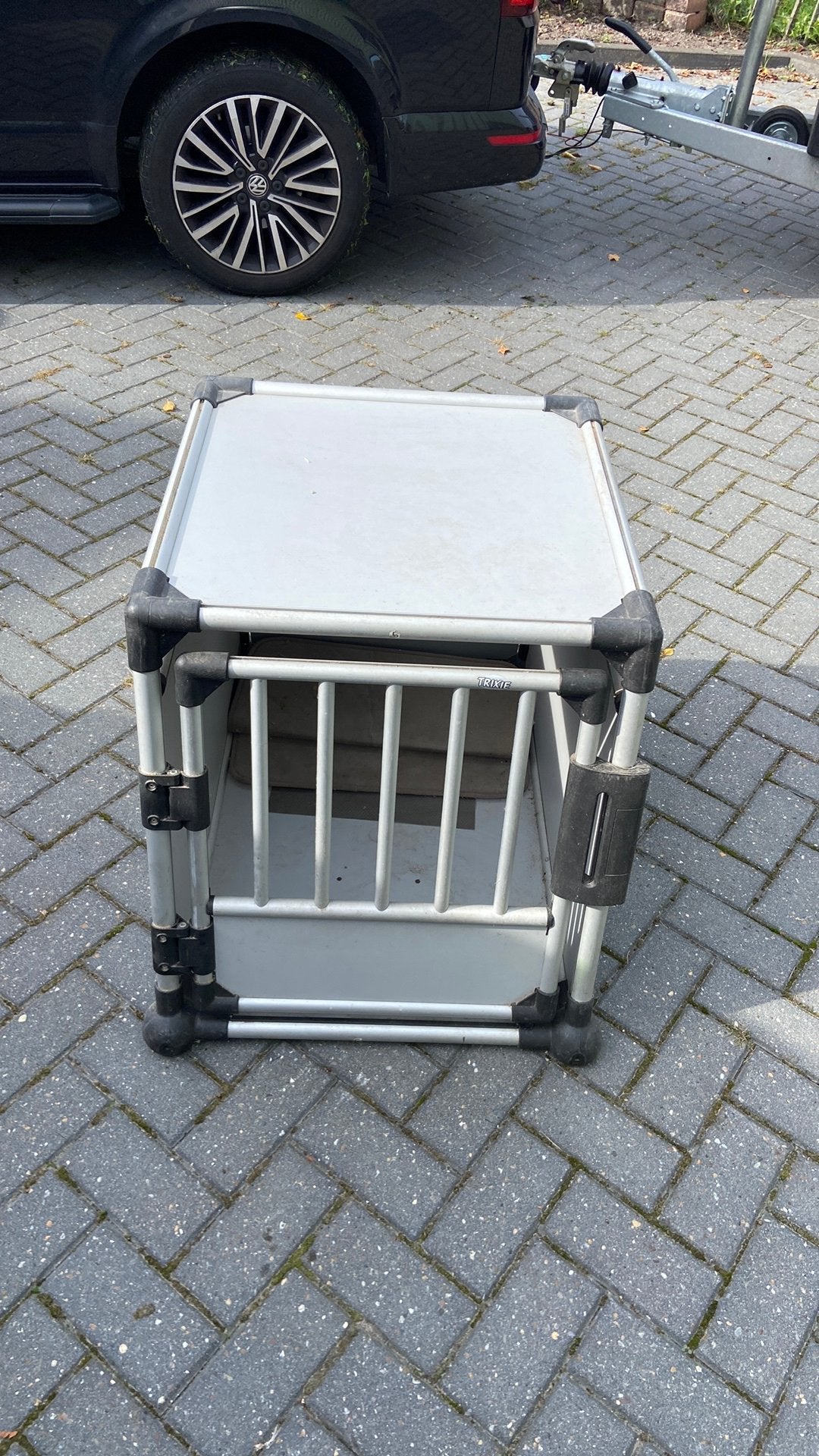 Trixie aluminium grote hondenbench 90x65x65, Ophalen, Zo goed als nieuw