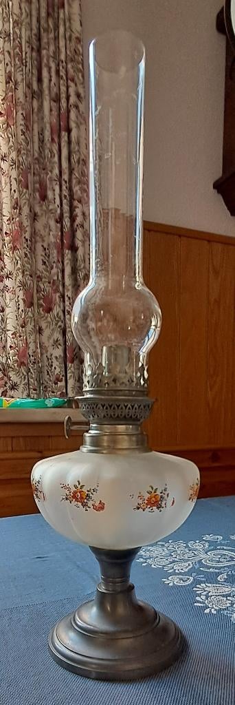 Olielamp met glas, Ophalen