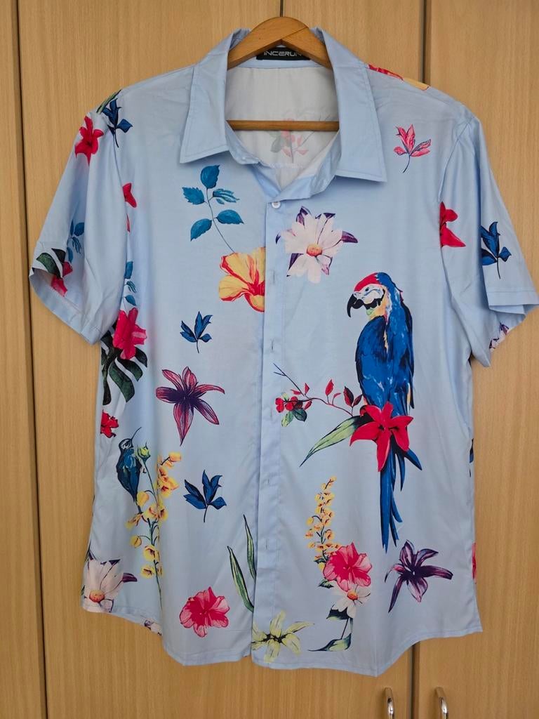 INCERUN Overhemd, Verzenden, Nieuw, Maat 48/50 (M), Blauw