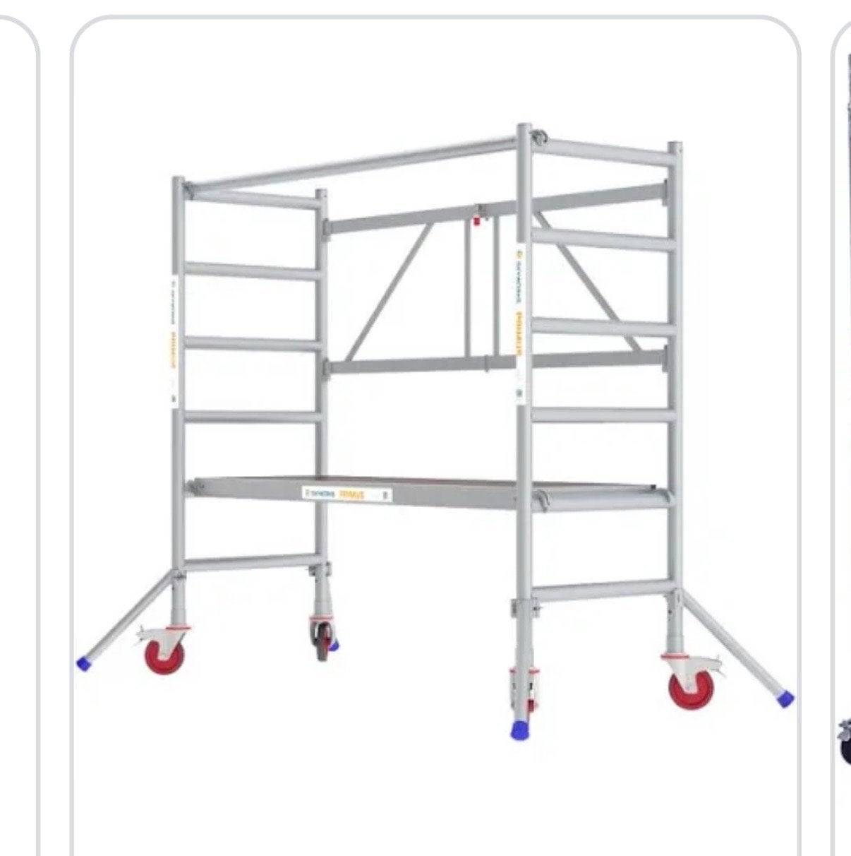 Stevige rolsteiger met wielen te huur - Ideaal voor klussen, Ophalen of Verzenden, Zo goed als nieuw, Rolsteiger of Kamersteiger