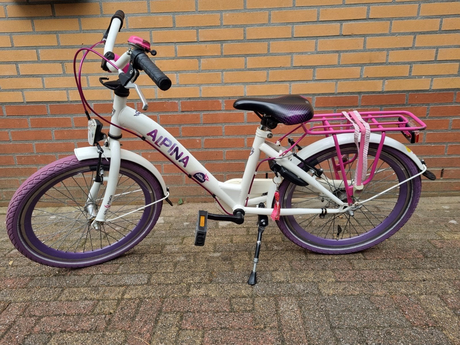 Meisjesfiets 20 inch, Alpina Girl Power, Fietsen en Brommers, Ophalen, Terugtraprem, Gebruikt, Alpine