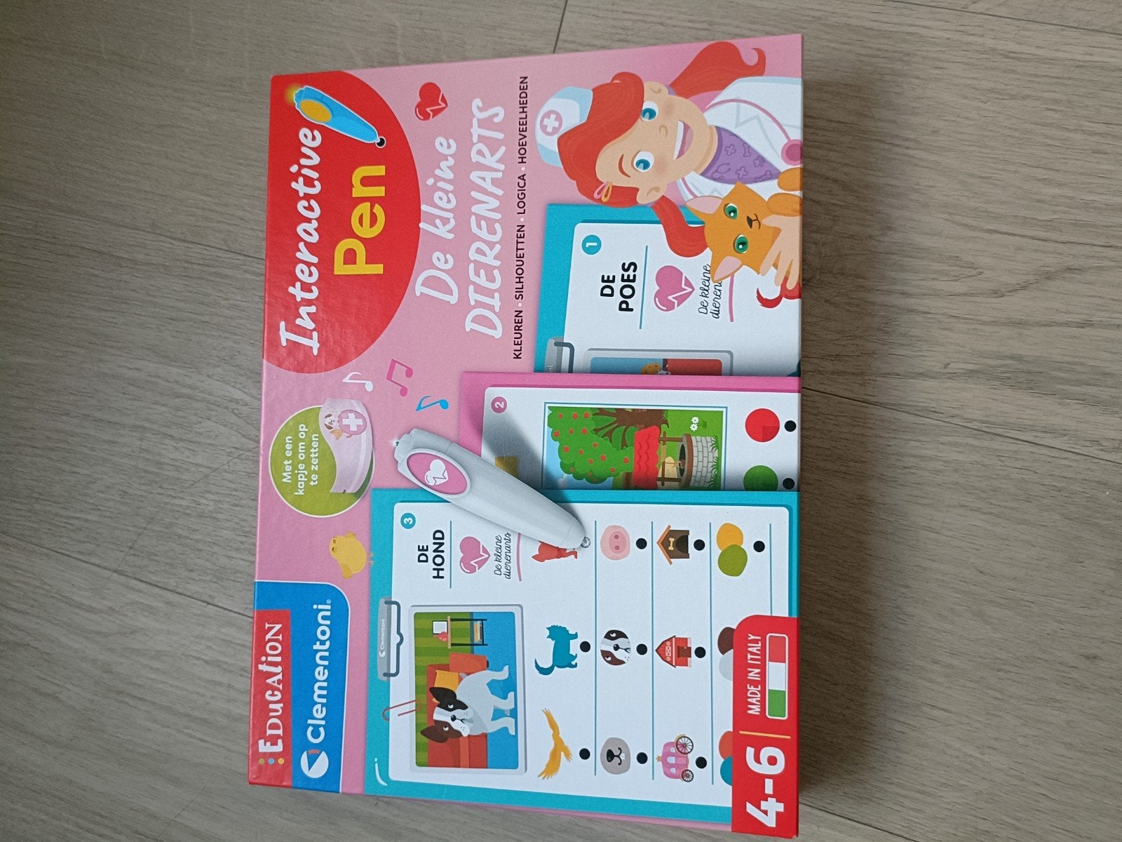 Clementoni De Kleine Dierenarts interactieve pen, Ophalen of Verzenden, Zo goed als nieuw, Jongen of Meisje