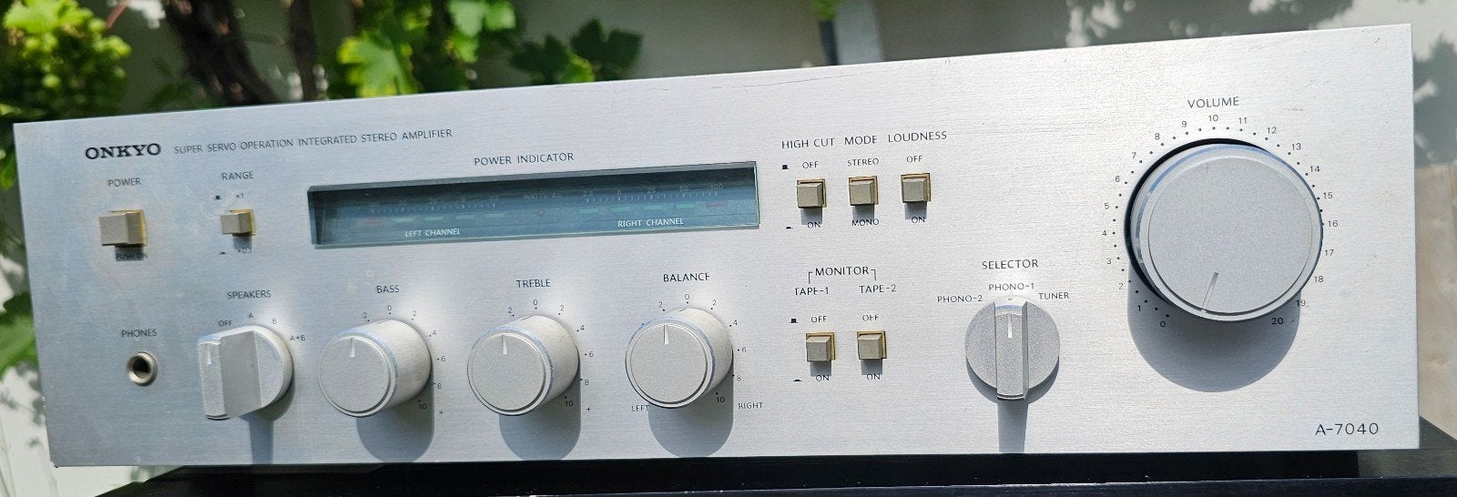Onkyo A7070 Vintage ‘70s blikvanger powerleds + garantie !, ONKYO, Refurbished, Ophalen of Verzenden, 60 tot 120 watt