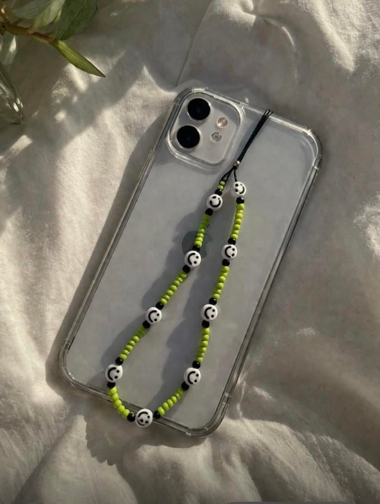 Telefoon koord smiley, Verzenden, Zo goed als nieuw
