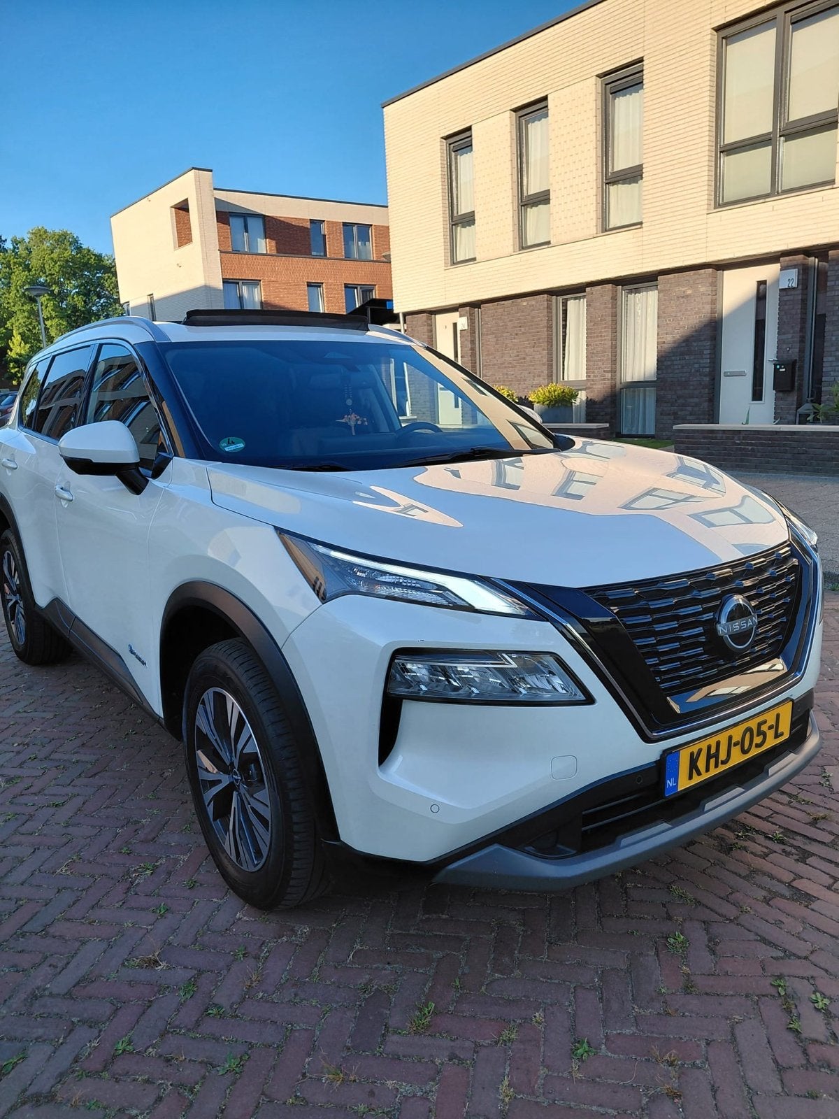 Nissan X-Trail 7P 2023 | 1.5 E-4orce 4WD | Automaat, Auto's, Automaat, 157 pk, Lichtsensor, Wit