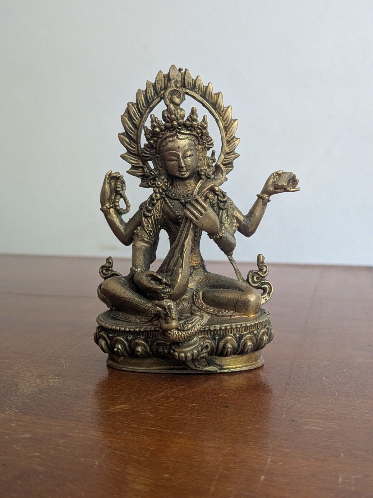 Saraswati Beeld, Ophalen of Verzenden, Overige materialen, Beeld
