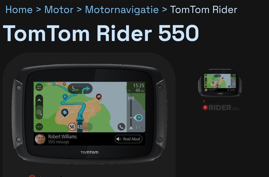 Tomtom rader 550 navigatie, Ophalen of Verzenden, Gebruikt
