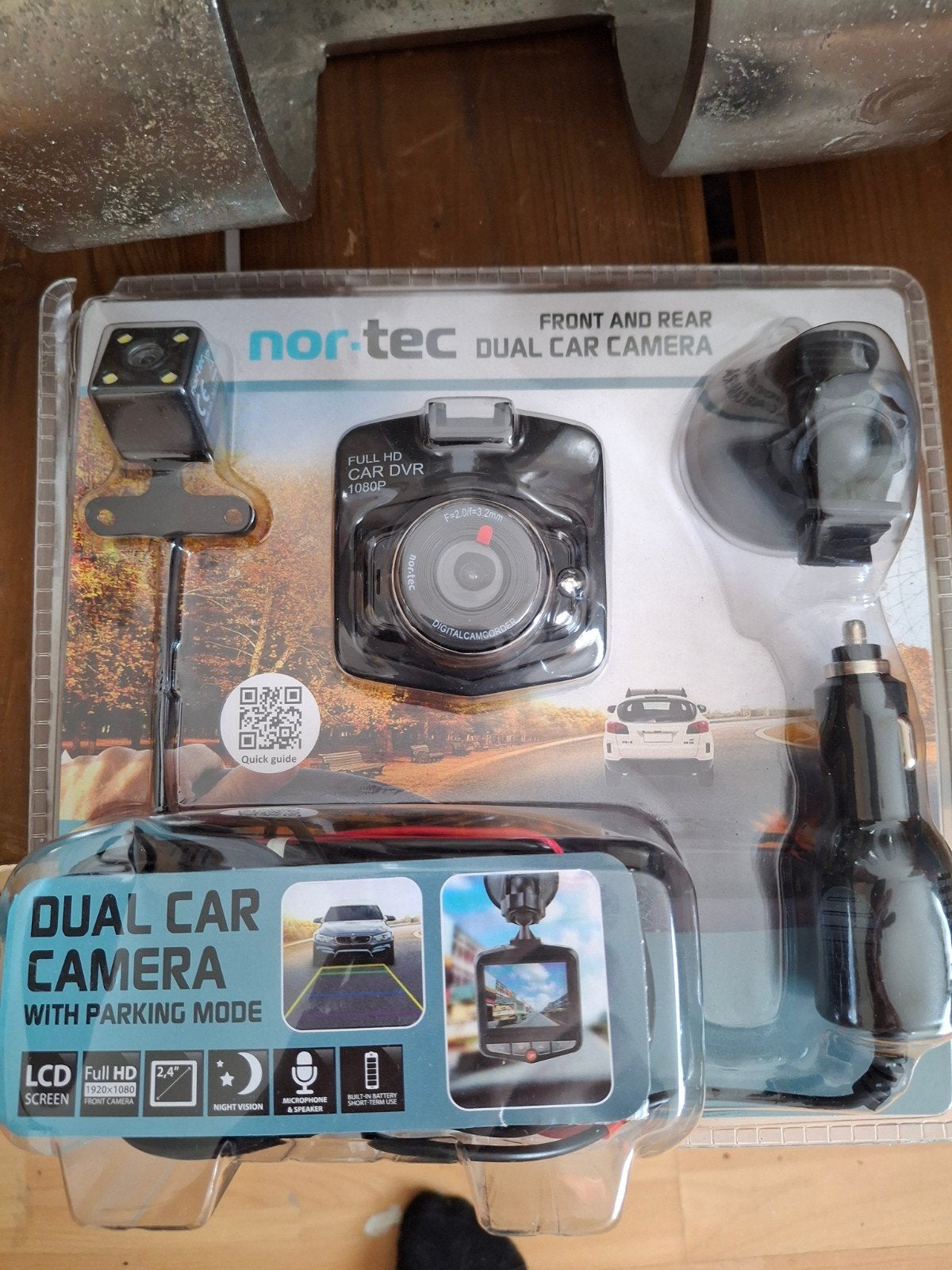 Nor-Tec Dual Car Camera met Parkeermodus - Full HD DVR, Ophalen, Nieuw