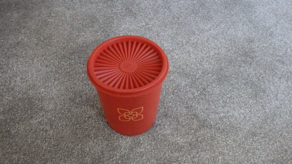 mooie retro voorraadbus van tupperware, Ophalen of Verzenden, Gebruikt, Overige kleuren, Overige typen
