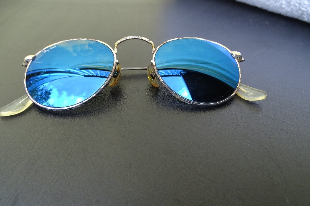 Ray Ban zonnebril, round vintage, Gebruikt, Zonnebril, Overige kleuren, Ophalen of Verzenden