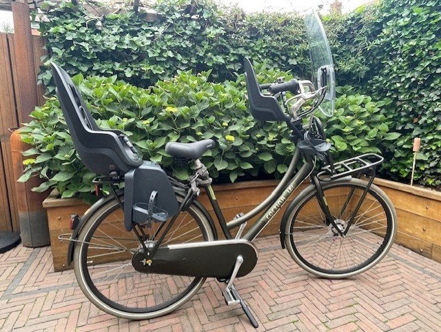 Stevige Cortina U4 mamafiets in nette staat, donkergroen, Fietsen en Brommers, Fietsen | Dames | Moederfietsen, 2 zitjes, Versnellingen