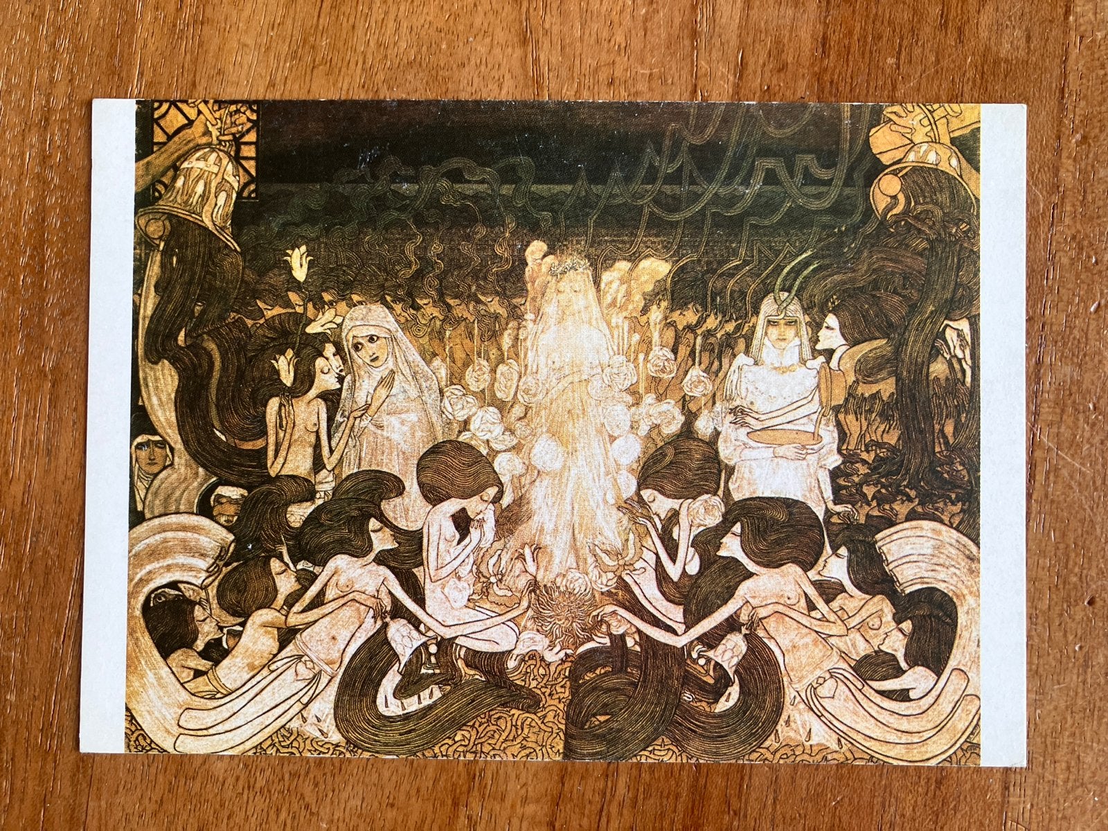 J. Th. Toorop - De drie bruiden, 1893, Ophalen of Verzenden, 1980 tot heden, Ongelopen, Feest(dag)