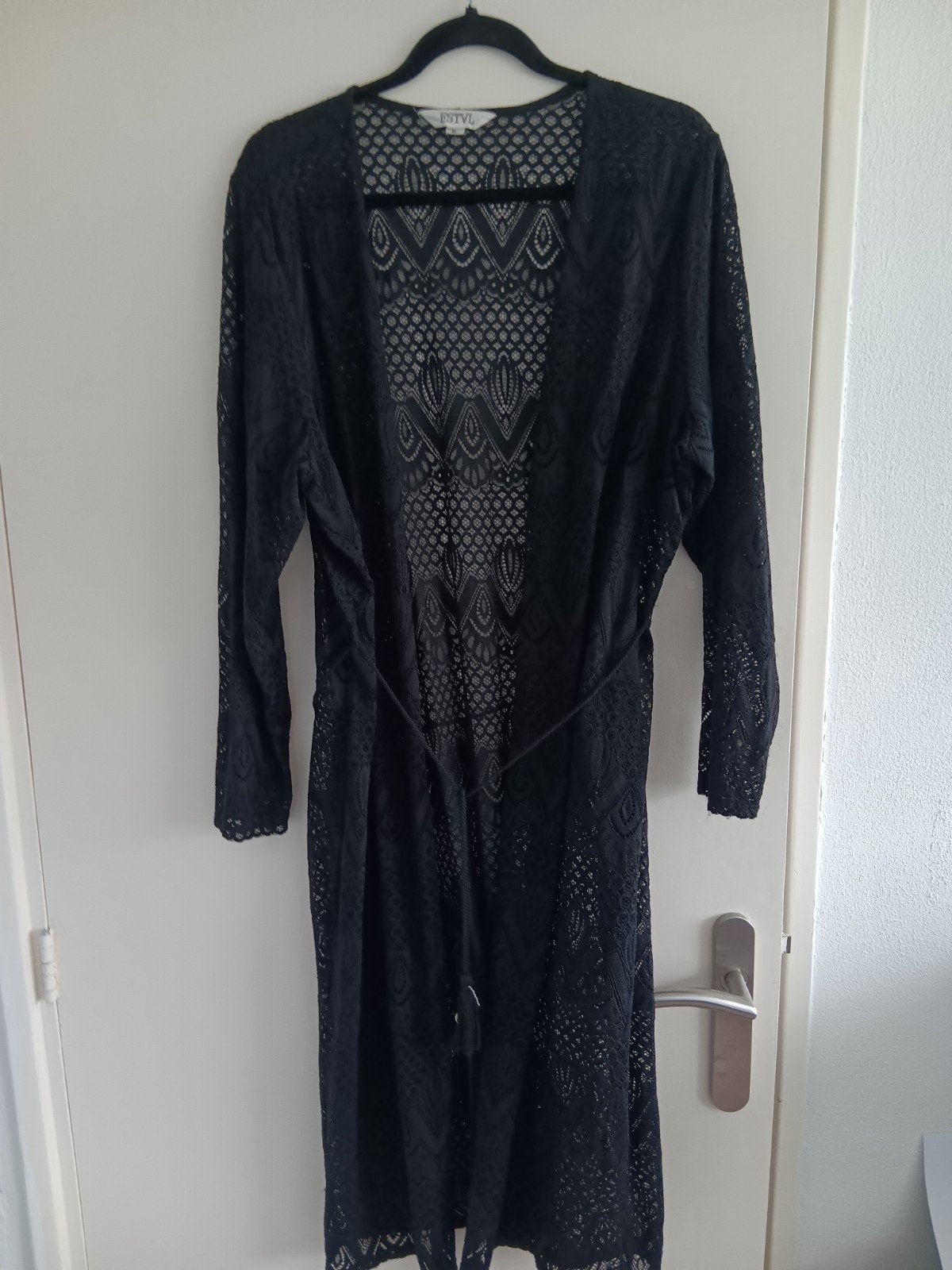 Nieuw dun kanten Vest mt XL, Zwart, Trui of Vest, Nieuw, Ophalen of Verzenden